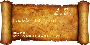 Laukó Dániel névjegykártya
