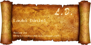Laukó Dániel névjegykártya